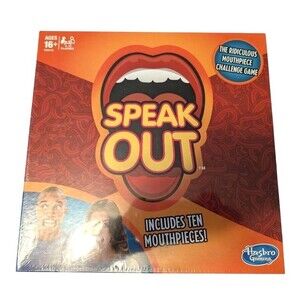 Speak Out Board Game with 10 Mouthpieces BRAND NEW SEALED